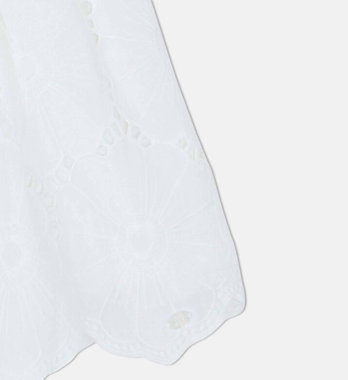 English Embroidery Mini Skirt