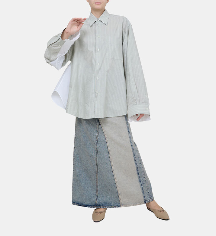 5-pocket Denim Long Skirt