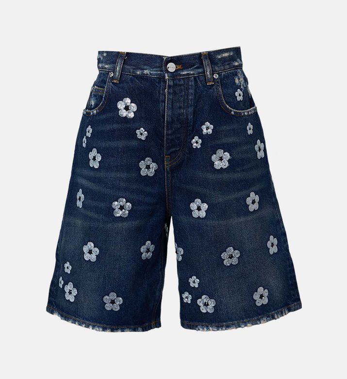 Sequin Daisy Wide-leg Shorts Sequin Daisy Wide-leg Shorts