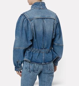 Isabel Marant Utility Button-front Bomber Blouson, Model View