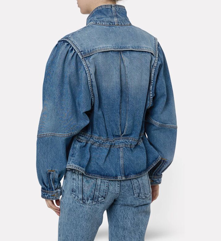 Isabel Marant Utility Button-front Bomber Blouson, Model View