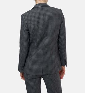 The Kooples Checkered Structured Blazer, Model View