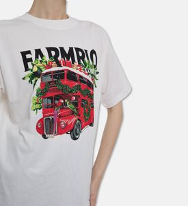 Farm Rio London Bus Printed T-shirt, Model View