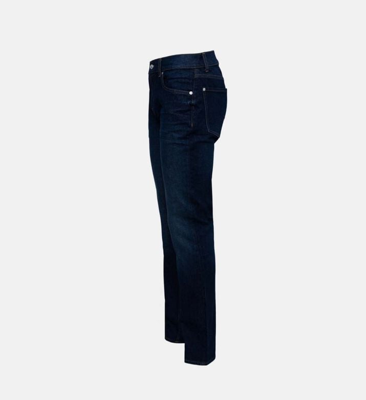 Straight Slim-fit Cotton Jeans