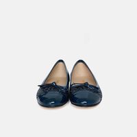 Aida Patterned Cap Toe Ballet Flats