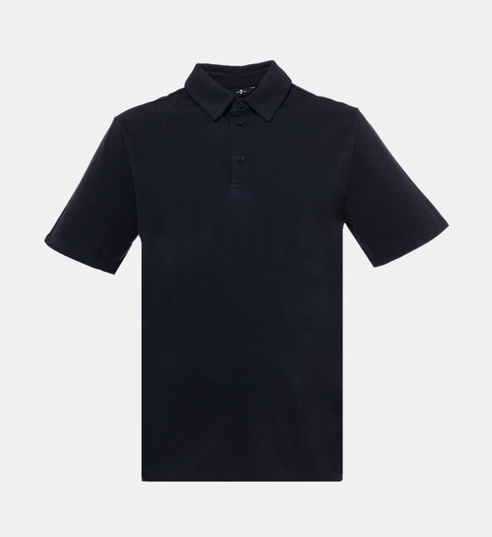 Straight Cut Short Sleeve Cotton Polo