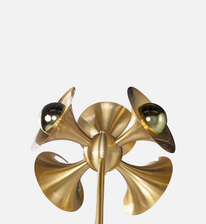 Jazz Brass Marble 5-bulb Lamp