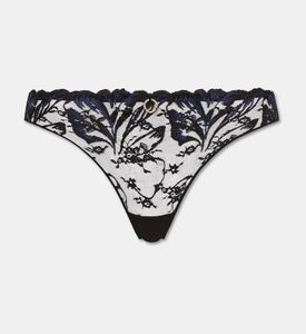 Chantelle Sheer Tulle Tanga Briefs, Black, L, Packshot View