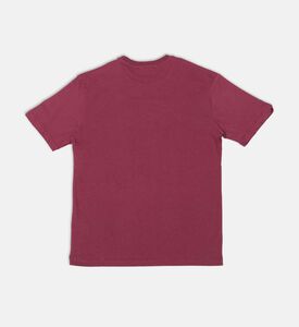 تيشيرت قصير الأكمام بتطريز شعار