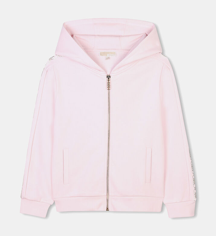 Stripe Logo-print Hooded Sweatshirt