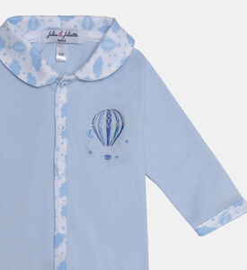 بيجامة من القطن العضوي بطبعة بالون