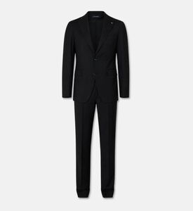 Tagliatore Two-piece Classic-fit Suit, Black, 58, Packshot View