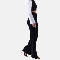 Boot Cut Crystal Crepe Trousers