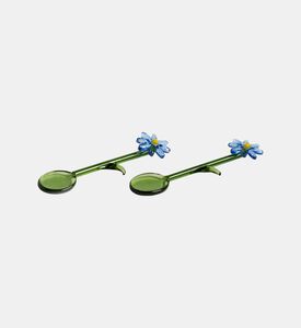 مجموعة ملاعق بتصميم زهري قطعتين