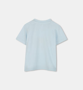 تيشيرت فضفاض بطبعة شعار