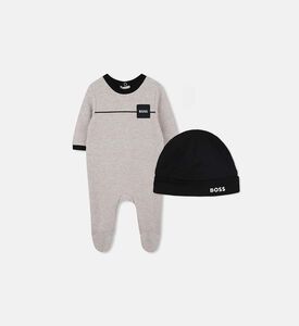 طقم بيجامة قطن بخصر مطاطي