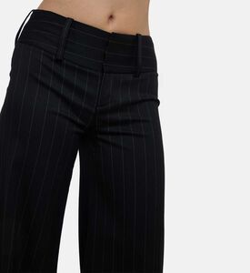 Alice and Olivia Stripe-print Wide-leg Pants, Model View