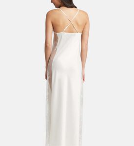 غطاء طويل مطرز بأزهار