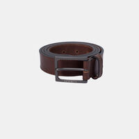 Engraved Logo Leather Belt