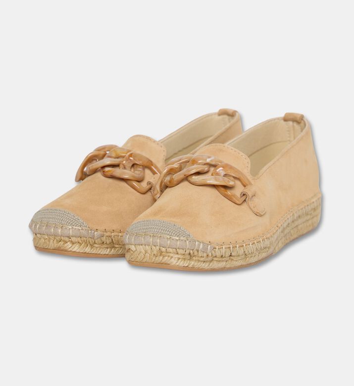 Salvi Espadrille Loafer Tortoise Link-detail Flats, Camel, Eu-41, Packshot View