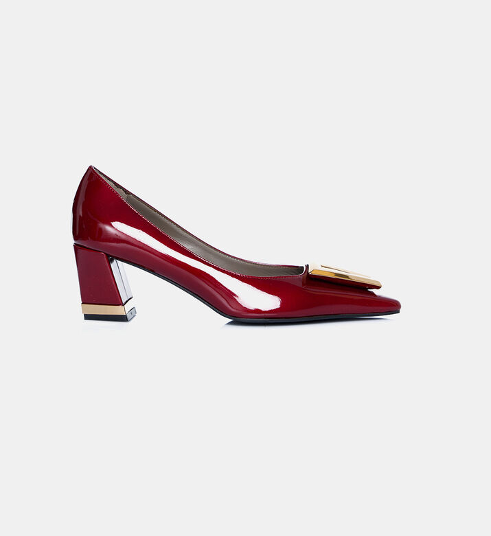 Patent Leather Square Toe Pumps