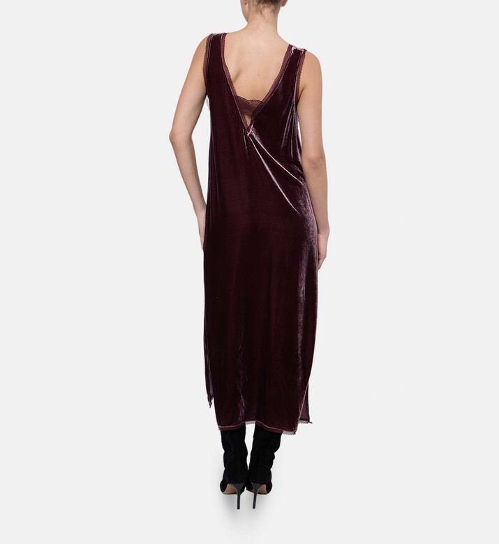 Zadig et Voltaire Dress, Burgundy, M, Model View