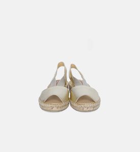 Metallic Leather Espadrille Sandals Metallic Leather Espadrille Sandals
