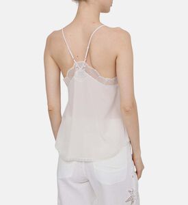 فستان كريستي بدون أكمام مزين بدانتيل