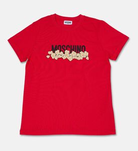 Moschino Kids Logo Floral Crewneck T-shirt, Packshot View