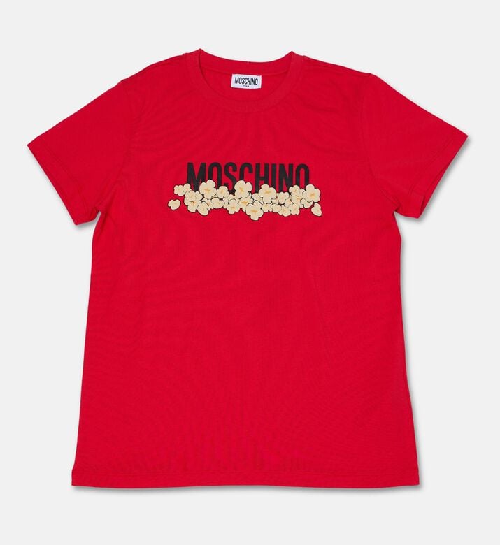Moschino Kids Logo Floral Crewneck T-shirt, Packshot View