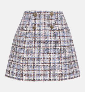 Texas A-line Tweed Mini Skirt