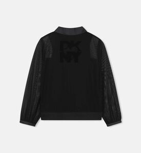 Mesh Snap Button Closure Top