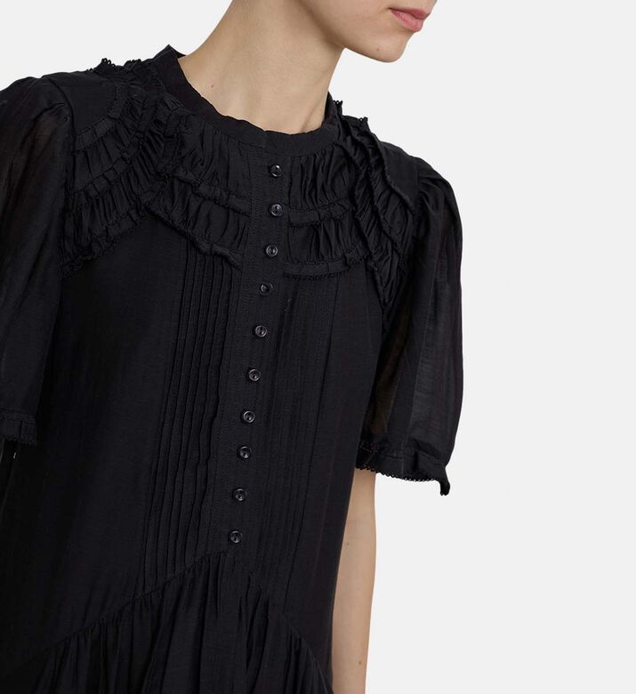 Celyana Cotton Flared Dress