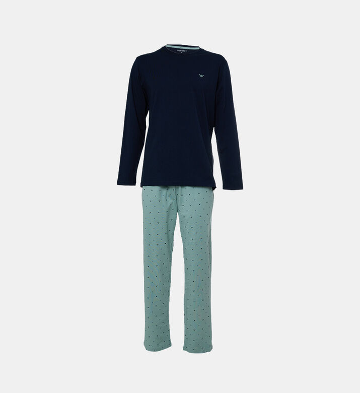 All-over Logo-print Regular-fit Pajamas
