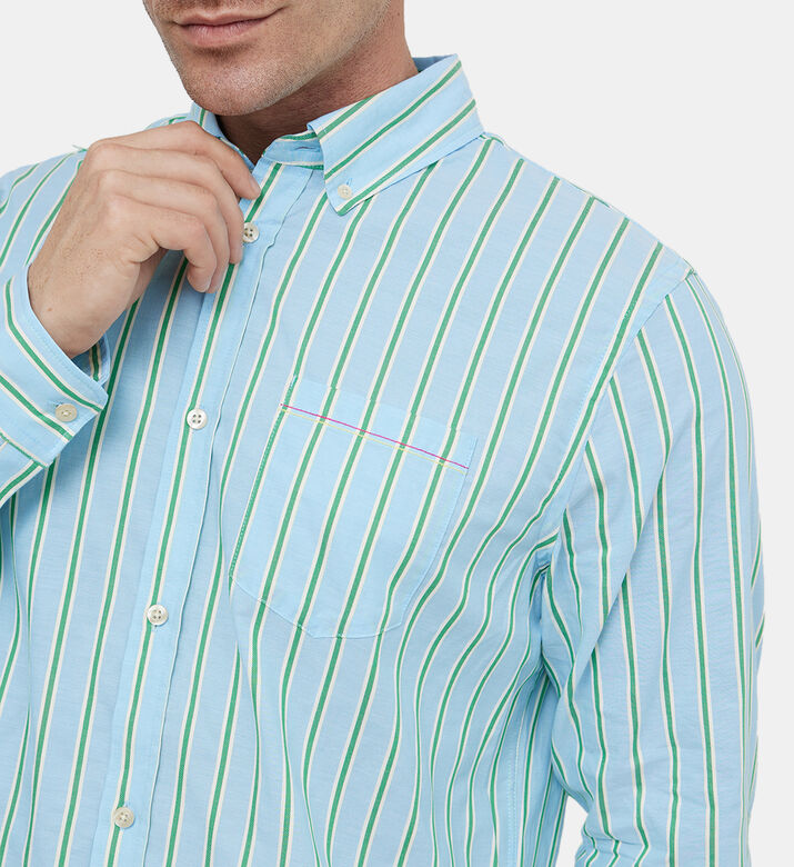 قميص دوبي مخطط بصف أزرار