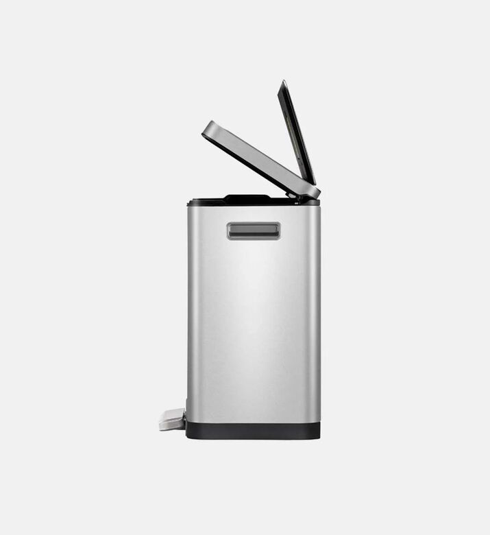 Eko Stainless Steel Rectangular Trash Can, Packshot View