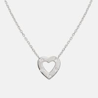 Carismatica Cubic Zirconia Heart Pendant Necklace