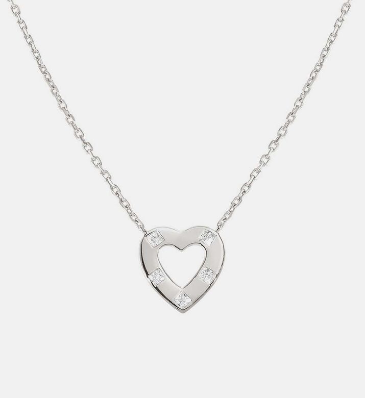 Carismatica Cubic Zirconia Heart Pendant Necklace