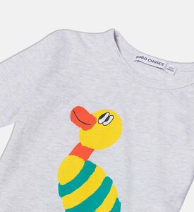 Bobo Choses Colorful Duck-print Shoulder Snaps Long-sleeve T-shirt, Packshot View