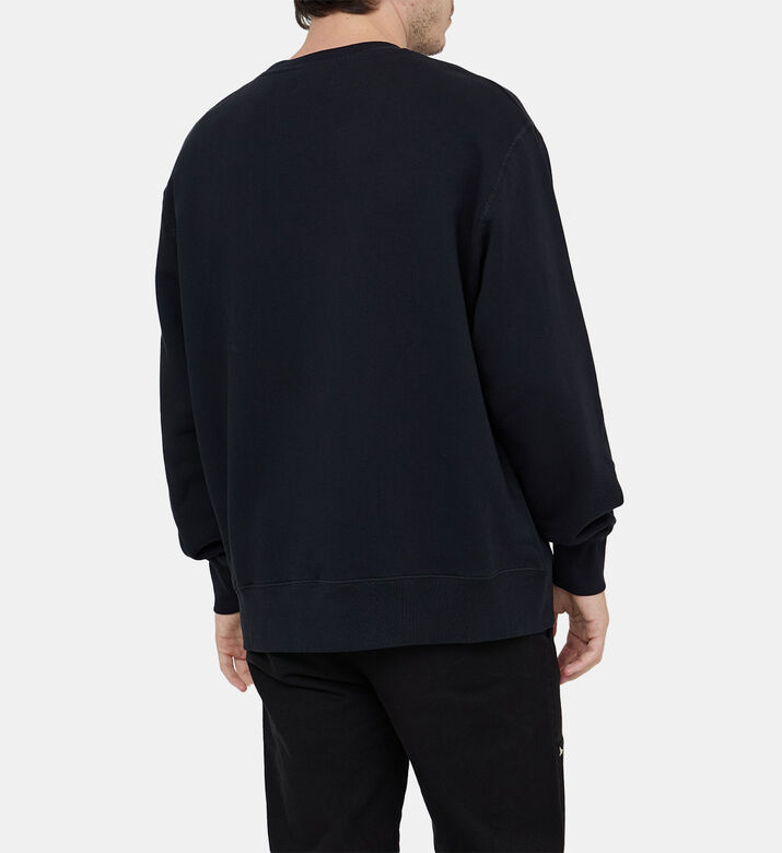 Cotton Bird-detail Crewneck Sweatshirt