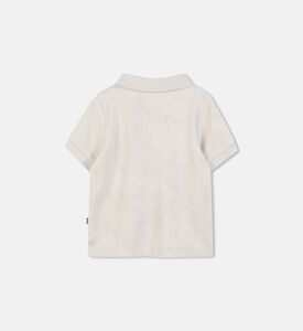 قميص بولو قطن بشقوق جانبية