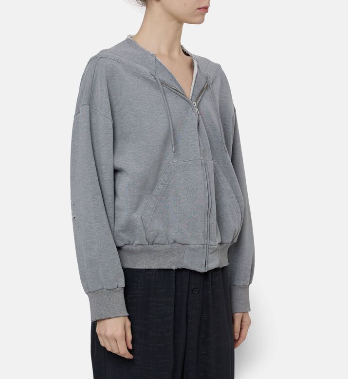 MM6 Zip Fastening Long-sleeve Jacket, Model View