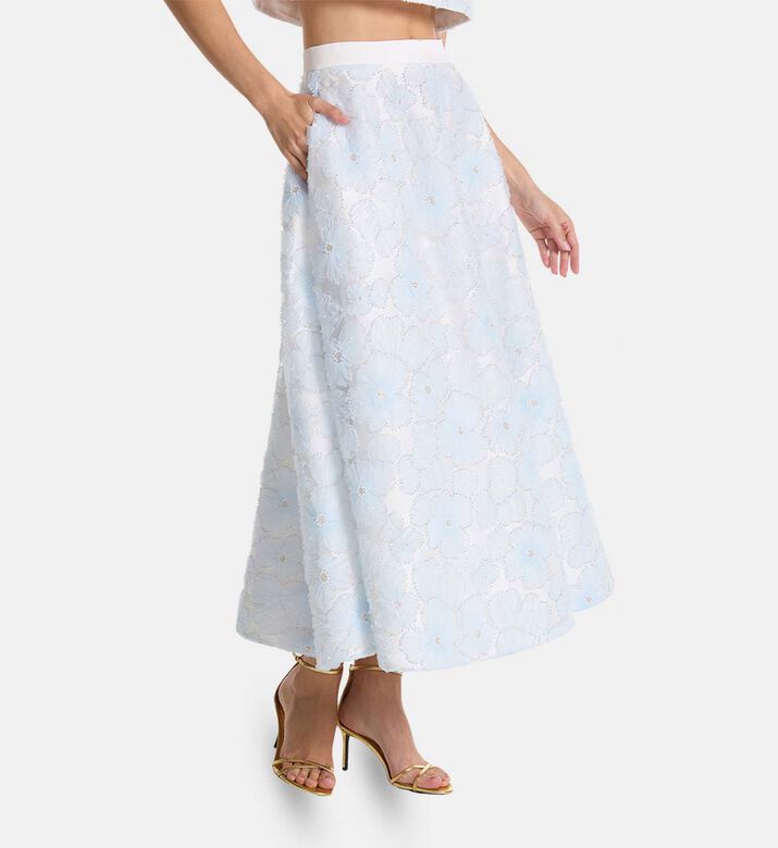 Savanna Skirt, Blue, M, Model View