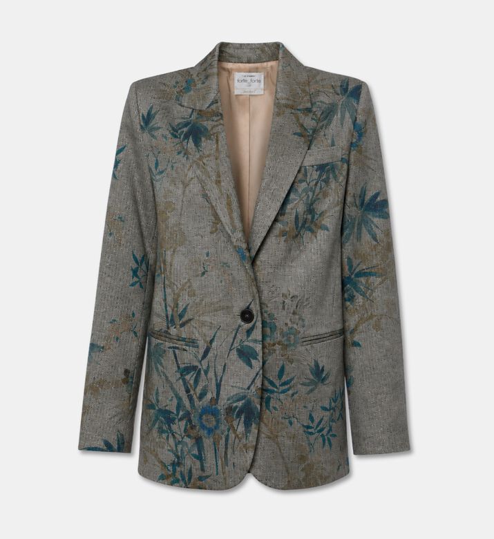 Forte-Forte Floral-jacquard Single-breasted Blazer, Packshot View