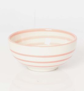 Easy Life Hand-painted Ceramic Bowl, Pink, Packshot View