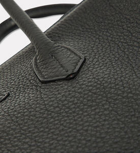 Hermes Preowned Hermes Noir Togo Leather Palladium Finish Birkin 30 Bag, Packshot View