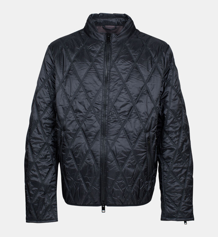 Zip-up Quilted Bomber Jacket