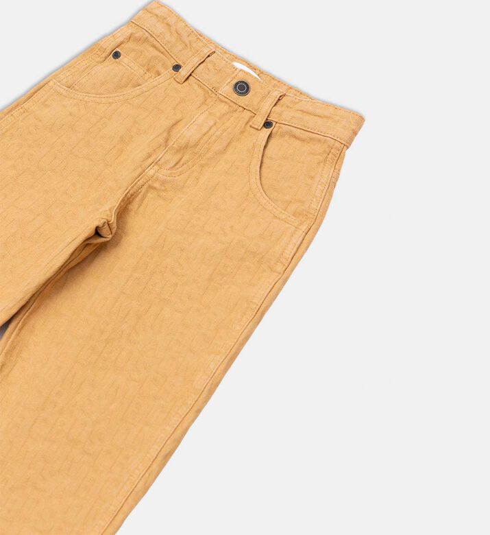 Jumbled Logo Jacquard Cotton Twill Pants Jumbled Logo Jacquard Cotton Twill Pants