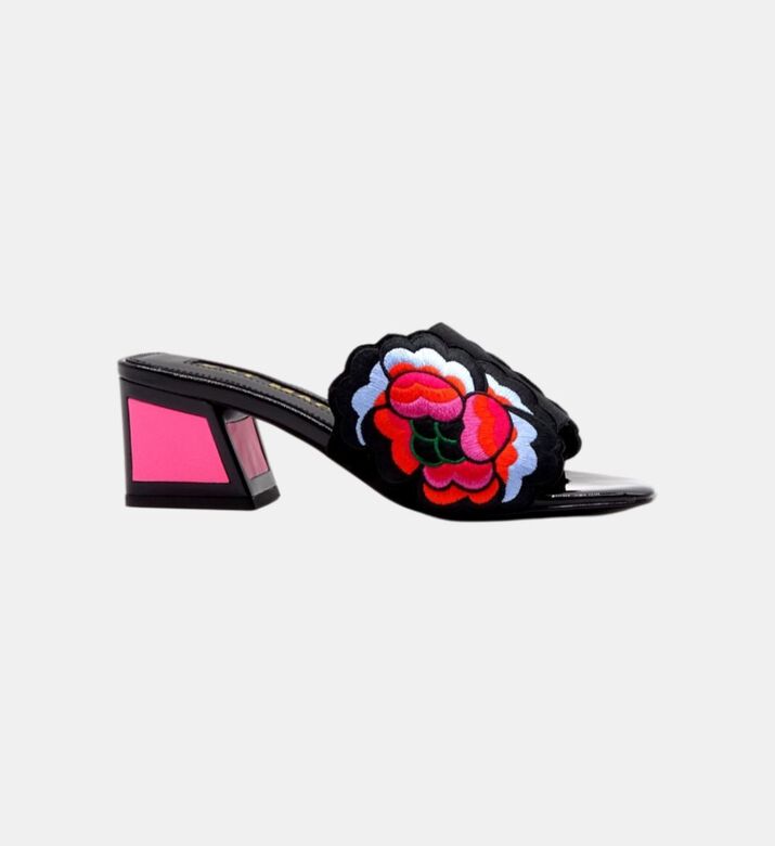 Vira Slanted-block Heel Sandals
