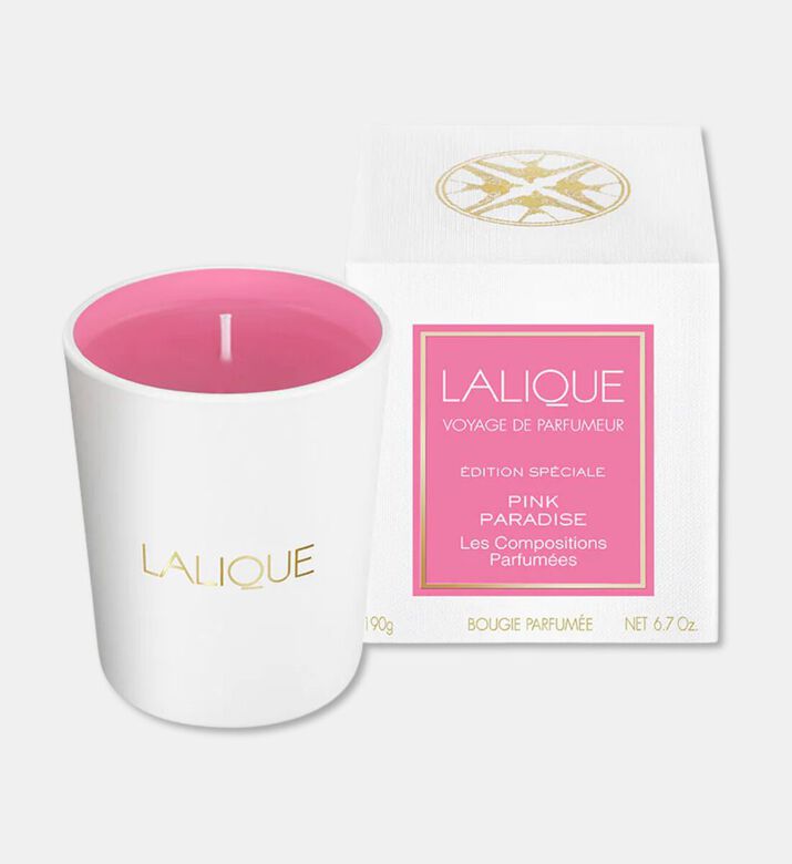 Lalique Pink Paradise Scented Candle, Packshot View